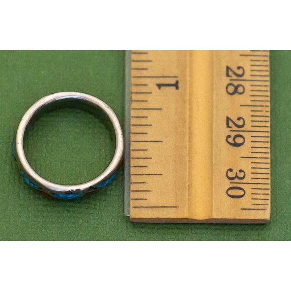 Vintage Medieval Silver Tone Ring Size 6, K28 - Picture 3 of 3